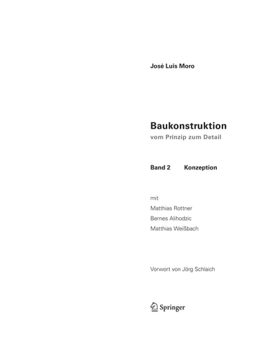 Baukonstruktion - vom Prinzip zum Detail: Band 2 Konzeption