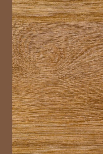 Notebook | Lined Paperback Journal | 6 x 9 Inches | 120 Pages | Wood