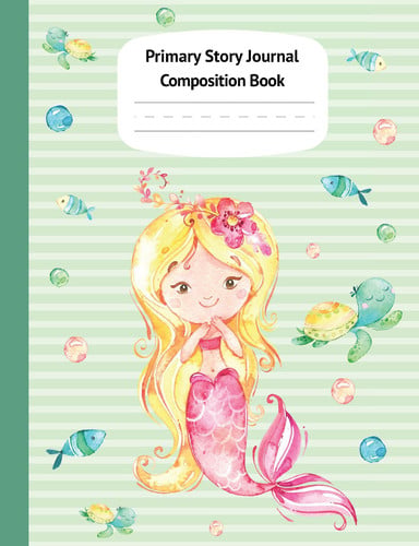 Cover of Mermaid Kaia Primary Story Journal Composition Book