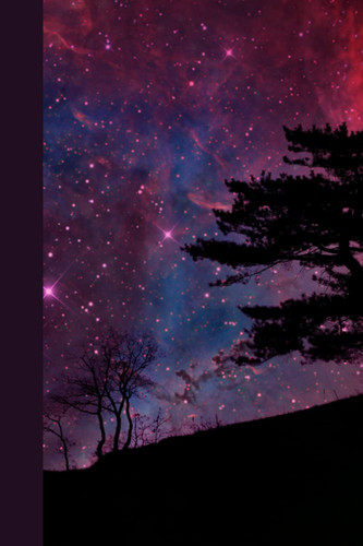 Notebook | Lined Paperback Journal | 6 x 9 Inches | 120 Pages | Outer Space | Galaxy | Stars