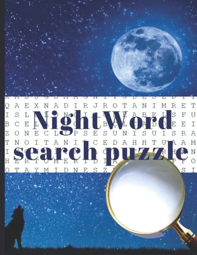Night Word search - Puzzle book: Relaxing Word Find Puzzles medium level to keep the brain active