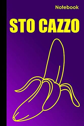Notebook STO CAZZO: Quaderno appunti, note, notepad, sketchbook, regalo divertente, humor (Banana) (Italian Edition)