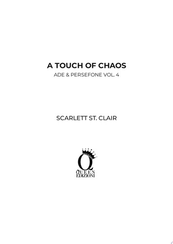 A touch of chaos Retelling Ade & Persefone