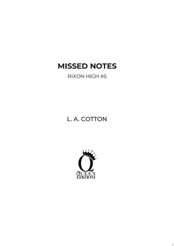 Missed Notes Una amore proibito