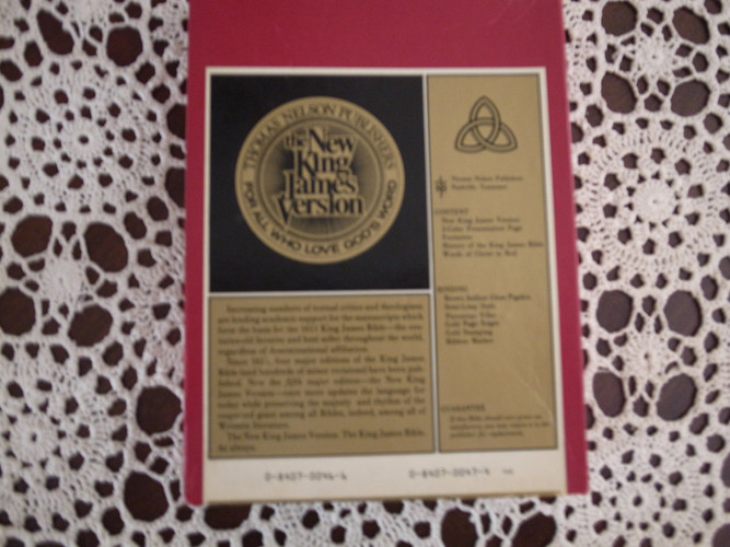 Holy Bible, New King James Version, Brown Aniline Gloss Pigskin