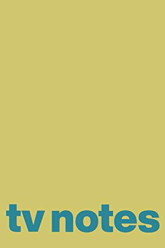 TV Notes Notebook for Keeping Lists of TV Shows You Want to Watch, Favorites to Recommend and Your Reviews and Notes Colorful Cover Design in Yellow