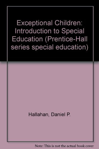 Cover of Exceptional children