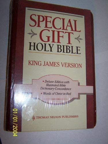 King James Versionred Letter Bonded Leather Burgundy