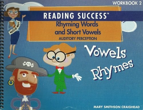 Cover of Reading Success Workbook 2 Rhyming Words and Short Vowels (Auditory Perception)