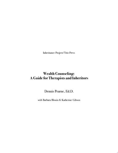 Cover of Wealth Counseling