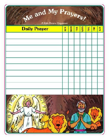 Cover of Me & My Prayers Chart-Daniel