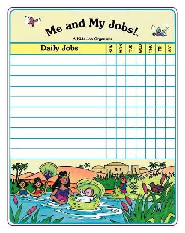 Cover of Me & My Jobs Chart-Miriam with Pens/Pencils