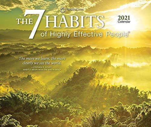 The 7 Habits of Highly Effective People 2021 6.125 x 5.125 Inch Daily Desktop Box Calendar, Self Help Improvement