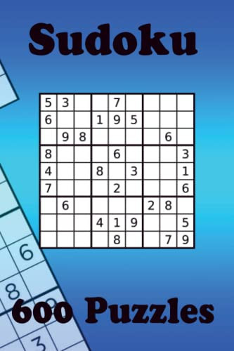 Sudoku Puzzle Book: For Travel, 600 Sudoku Puzzles