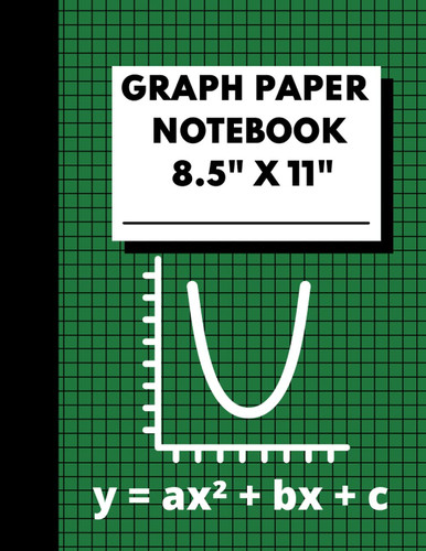 Graph Paper Notebook 8.5" x 11": 4x4 Quad Ruled Paper for Math and Science