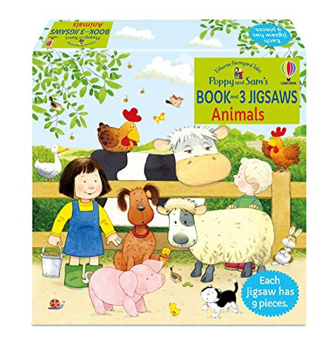 Usborne Book and 3 Jigsaws/Poppy and Sam Animals