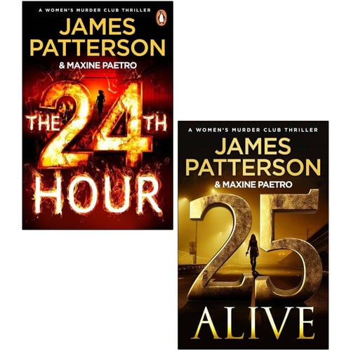 Women's Murder Club Series 2 Books Collection Set By James Patterson (24th Hour & 25 Alive)