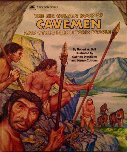 Cover of The big golden book of cavemen and other prehistoric people