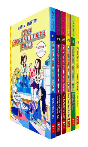 The Babysitters Club Books 1 - 6 Collection Set by Ann M. Martin (Kristy's Great Idea, Claudia and the Phantom Phone Calls, The Truth About Stacey, Mary Anne Saves the Day & Kristy's Big Day)