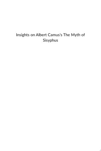 Summary of Albert Camus's The Myth of Sisyphus
