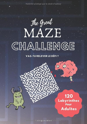 The Great Maze Challenge: 120 Labyrinthes Difficiles pour Adultes | Adolescents - Jeux - FR (French Edition)