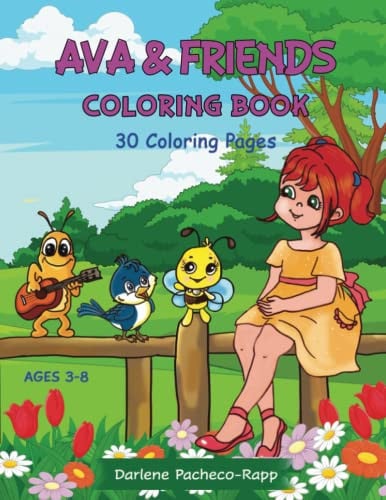 Cover of Ava & Friends Coloring Book